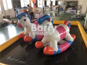 China Outdoor Water Park Games Inflatable Water Toys Float Horse For Swimming Pool on sale