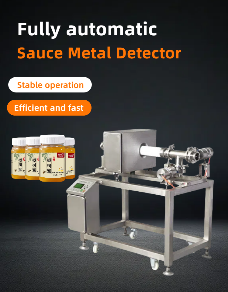 Industrial Production Line Sauce Metal Detector Is Widely Used for Juice Sauce Caviar Ketchup Chili Sauce Etc