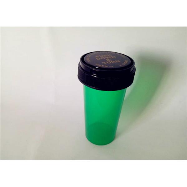Smooth Child Resistant Reversible Cap Vials , Odorless Medicine Pill Bottles
