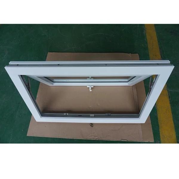 Tempered Glass PVC UPVC Awning Window Watertight Custom Color Size