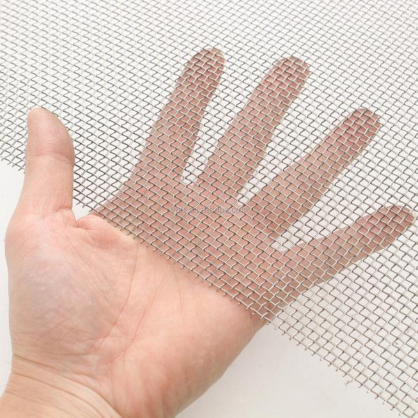 Wrapped 1.2m Width Weave Wire Mesh 0.20mm Diameter Aluminum Wire Mesh Screen