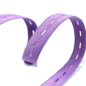 Buy cheap Adjustable Buttonhole Elastic Webbing 20mm Elastic Strap With Button Holes product