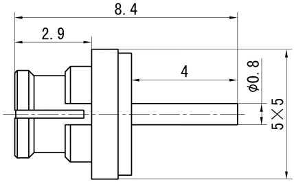 SMP Female RF Coaxial Connector – Microstrip Type, PCB Soldering