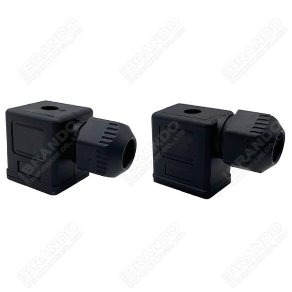 DIN43650B IP65 MPM Solenoid Coil Connector With LED DIN 43650 Form B