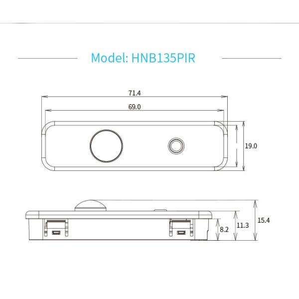 HNB135PIR Silvair Bluetooth PIR Motion Sensor Small Size Easy Installation App Control