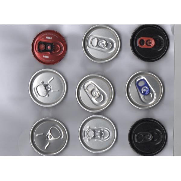 BPA Free Aluminum Can Lids aluminum pull tabs Round Shape Custom Logo 0.23mm thickness