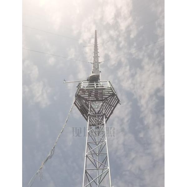Hot Dip Galvanizing 60-80m Lattice Guyed Tower Mast for Wind Measurement Campaign Q420B/Q355B/Q235B Materials