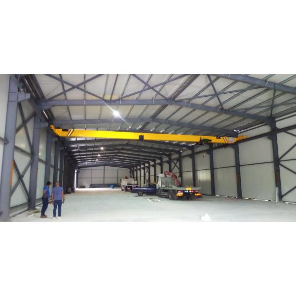 Prefabricated H Section Steel Frame Structural Warehouse with Overhead Crane
