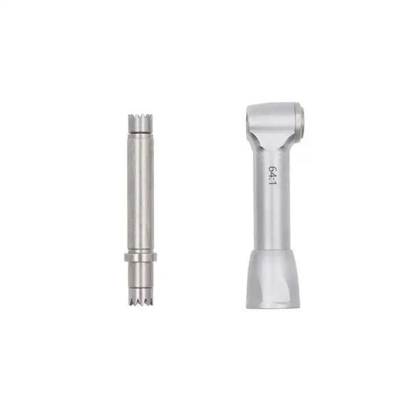 Dental Low Speed Handpiece Air Turbine Reduction 64:1 Push Botton Without Glass Rod