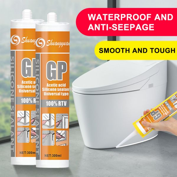 Multi-scene Acetic Type Silicone Sealant, Strong Adhesive & Mildew Resistant, Ideal for Ordinary Bonding and Sealing Jobs