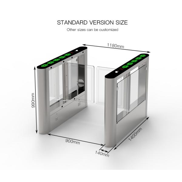 HCW CE Barrier Turnstile Gate 510mm Width Intelligent Access Control