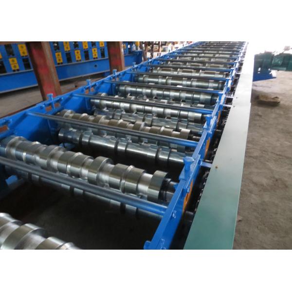 Steel Deck Floor Roll Forming Machine With Hydraulic Cutting Device