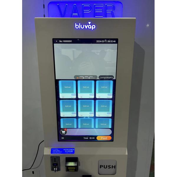 24 Hours Self Service Lipsticks Vending Machines Stand Alone With 32" Digital Touch Screen