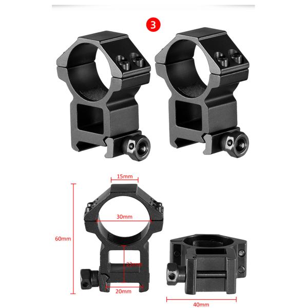 30mm 25.4mm Hunting Scope Rings And Mounts 11mm 20mm Dovetail Rail
