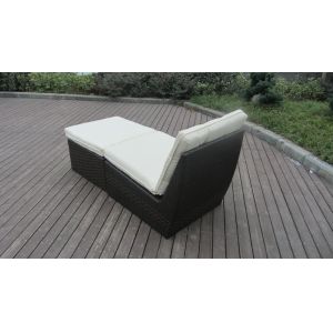 2pcs rattan stationary sofa set