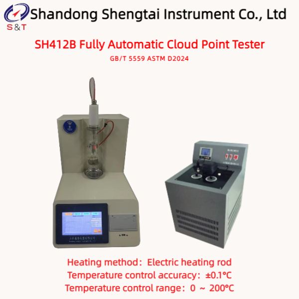 Non-Ionic Surfactant Fully Automatic Cloud Point Tester 0 ～ 200°C Store 200 Data Entries ASTM D2024