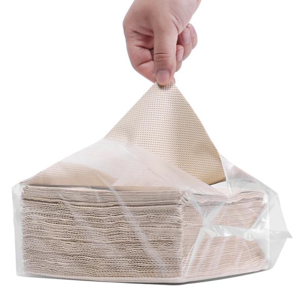 72gsm Heavy Duty Paper Wiper 4 Ply Brown Reinforced Industrial Cleaning Paper