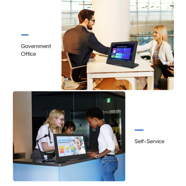 15.6-Inch SEO NFC Retail Tablet Rockchip L-Shaped Android 11 Restaurant Menu Tablet