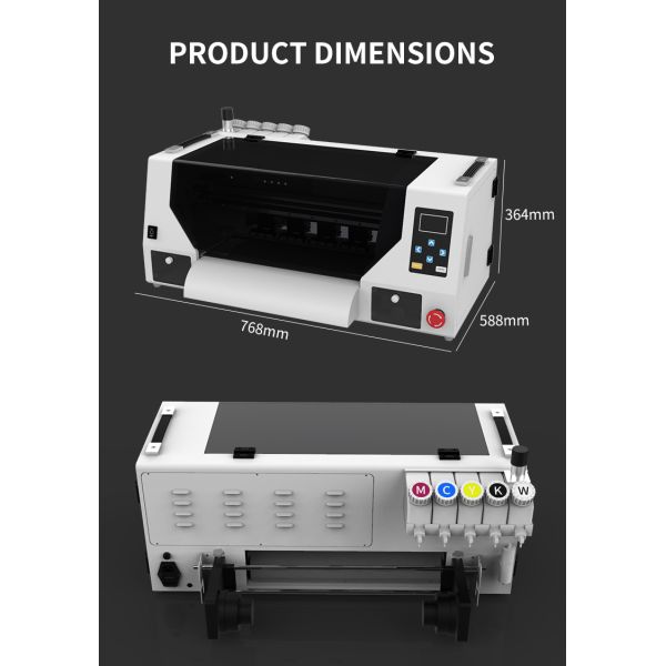 KECAI 12 Inch A3 Brand New Model DTF Printer XP600 With Powder Shaking Machine Integrated Full-Automatic Textile Apparel T-shirt