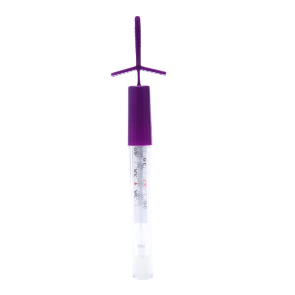 mercury free thermometer with shake off plastic case