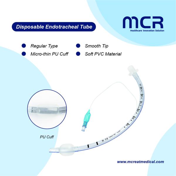 Regular Medical Endotracheal Tube With Or Without Cuff For Intubation