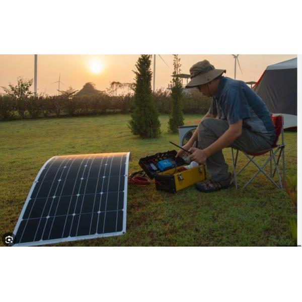 200W Monocrystalline Silicon Flexible Solar Panel Kit with IP65 Junction Box for Outdoor Use