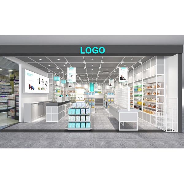 Supermarket Wooden Shop Shelving ISO Certification MDF Boards Material OEM ODM
