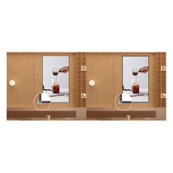 High Brightness Hanging Ceiling Signage Lcd Advertising Digital Display