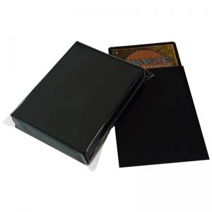 China CPP Orange Texture Matte Black Card Sleeves MTG Protection 66X91mm Easy Shuffling on sale