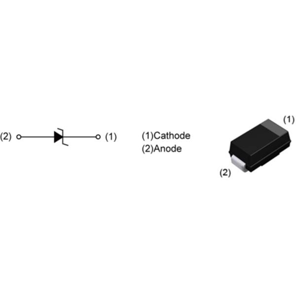 Schematic - ROHM Semiconductor PTZTF Automotive Zener Diodes