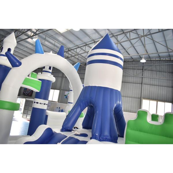 Airtight Floating Game 0.9mm PVC Inflatable Fun City Castle