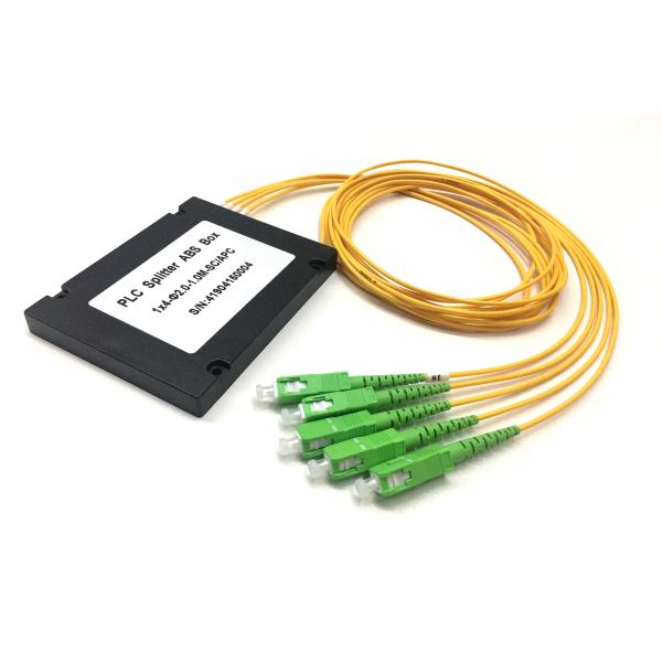 ABS Box Modular PLC Optical Splitter with 2.0mm Cable and High Stability for Low Cost FTTX Deployment