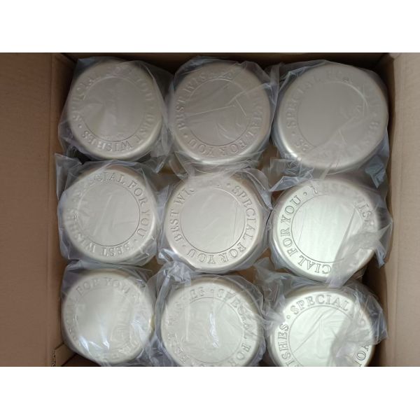 Round Tinplate Cake Tin Cans Matte Finish Food Cookie Candy Gift Box