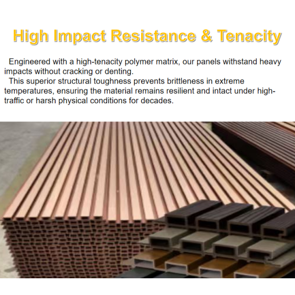 219*26mm Durable Exterior WPC Wall Panels With Extreme Temperature Tolerance