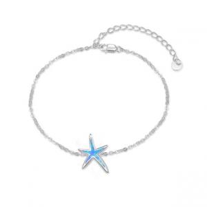 China Starfish Bracelet Opal Bracelets for Women Girls Fine Jewelry Birthday Mother's Day Gifts for Mom Female on sale