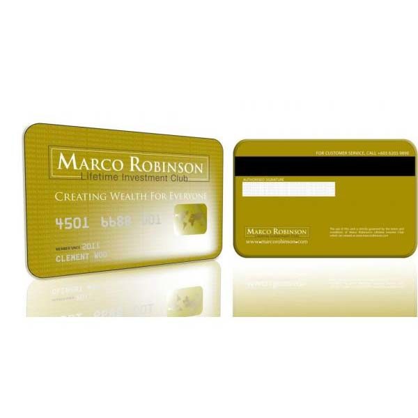 PVC Card 0.76mm thickness business cards full color with signature panel, Membership Cards With Signature Pannel