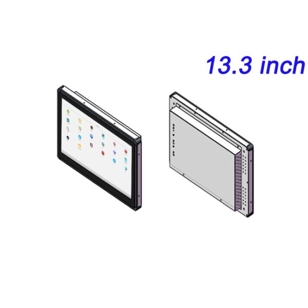 13.3 Inch ZXTLCD Embedded Control Machine Android Fully Enclosed Dustproof Industrial Control Integrated Machine