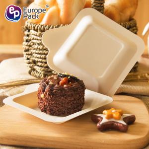 Buy cheap Eco friendly biodegradable tableware cheap disposable square cake dishes plates product