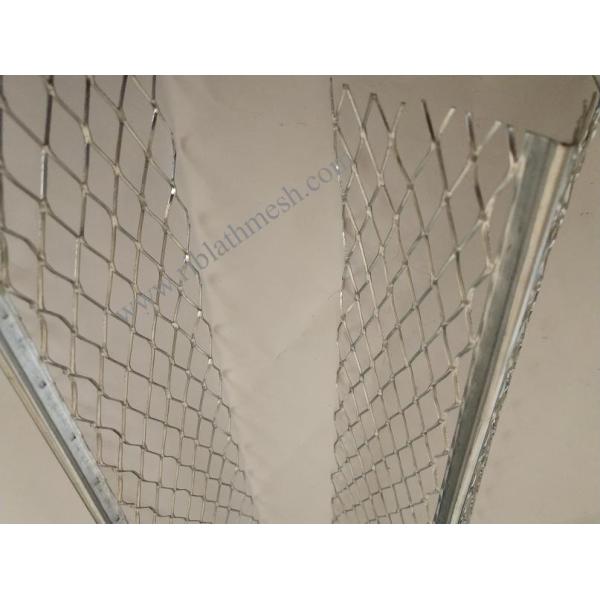 7cm Wing 12*25mm Hole Galvanized Plaster Angle Bead 2.7m Length Silver Color