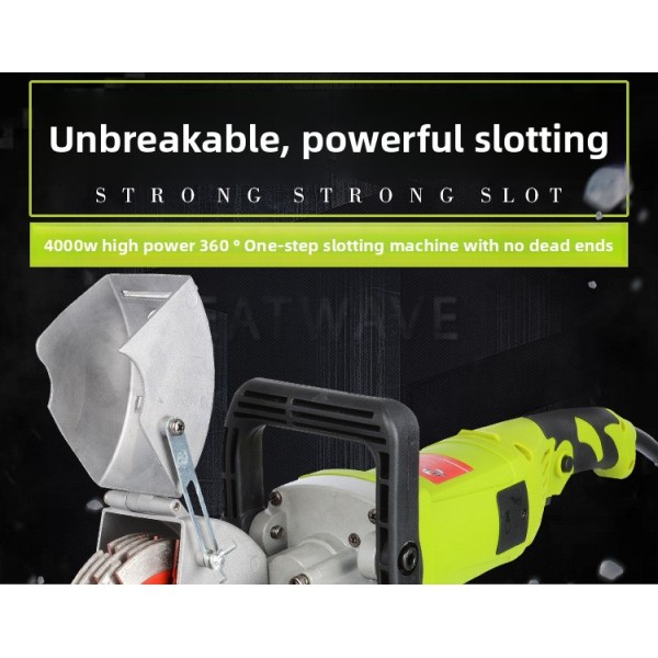 Slotting Machine 220V Dustless Wall Slotting Machine Automatic Concrete Cutting Machine for Electrical Installation