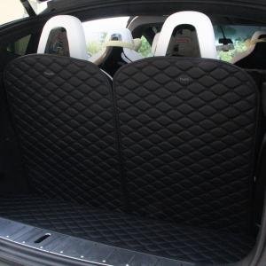 China TOPFIT 3rd Row Back Seat Protector Mat For Tesla Model X(2 of Set, Black) on sale