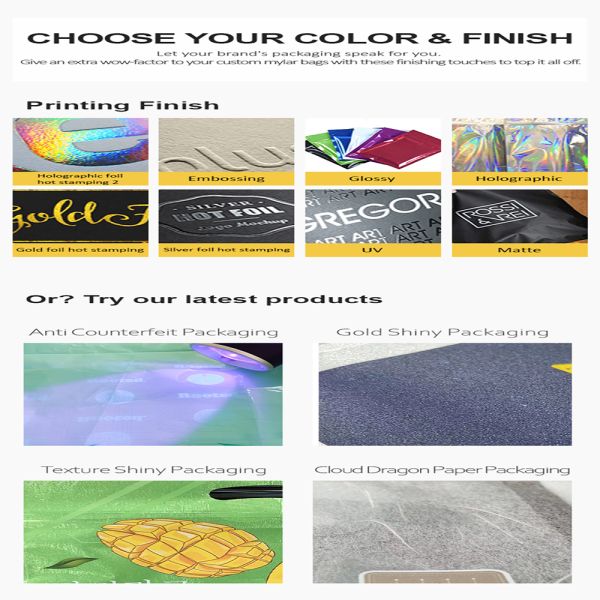 Gravure Printing Food Grade Christmas Pattern CMYK Embossing Hotstamping Laminated Plastic Packaging Bag Various Flavors