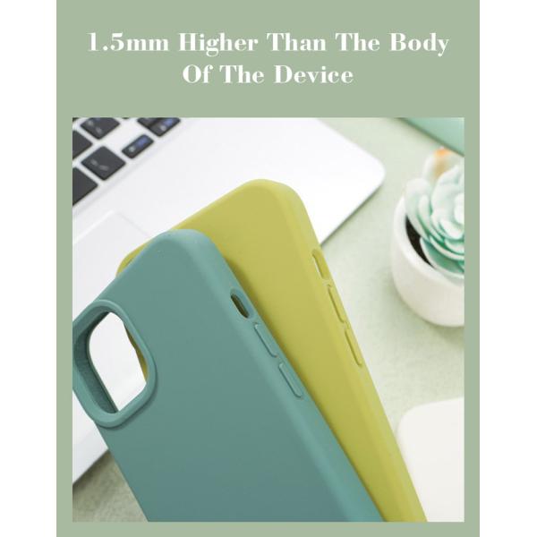 Microfiber Lining Silicone Phone Covers Soft Mag Safe iPhone Cover Anti Fingerprint