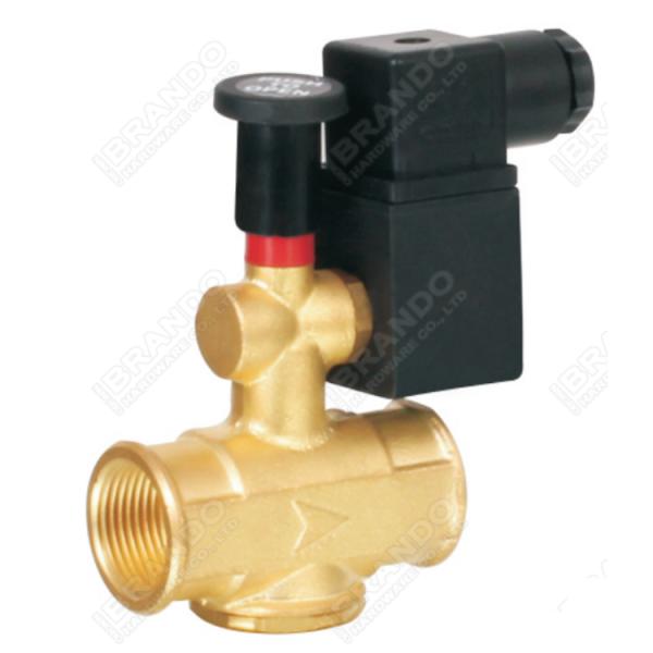 Manual Adjustable Flow Control Natural Gas Solenoid Valve 1/4'' 12V 24V DC