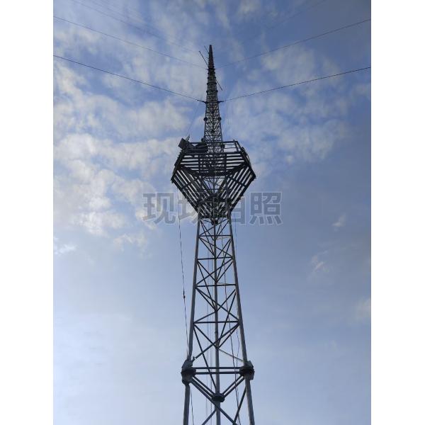 Hot Dip Galvanizing 60-80m Lattice Guyed Tower Mast for Wind Measurement Campaign Q420B/Q355B/Q235B Materials