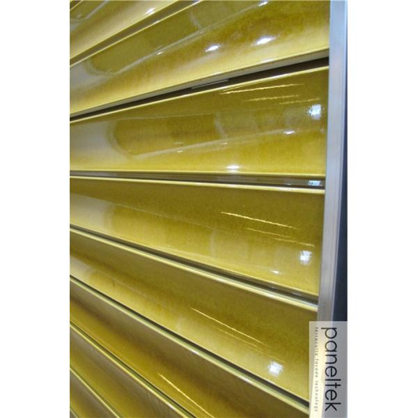 Wave Shaped Terracotta Wall Panels Non - Flammable For Architectural Construction