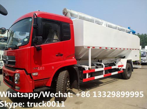 Quality good price new dongfeng new 20m3 10tons hydraulic discharging bulk feed truck for Bolivia, poultry feed  body  truck for sale