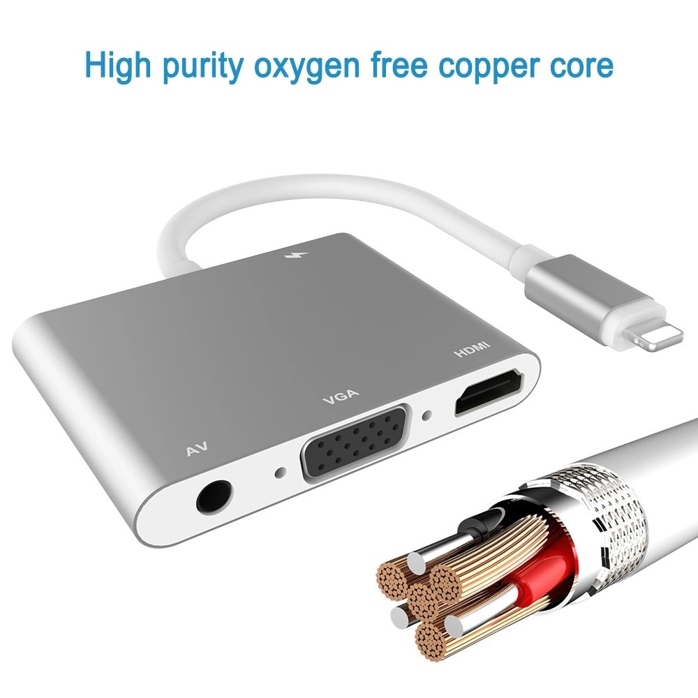 Multiport Lightning Adapter Cable