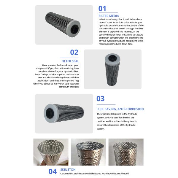 Made in China high-efficiency spot sales V2.1260-26 V2126026 Hydraulic oil Filter Element