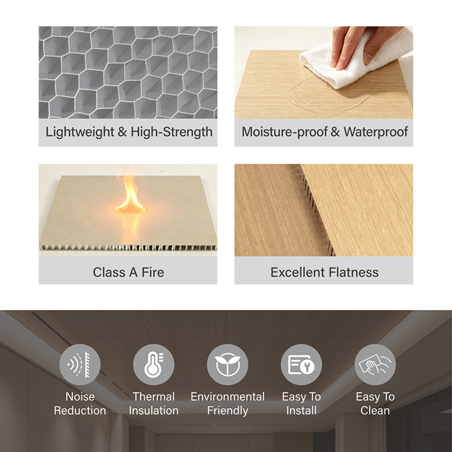 Fireproof Aluminum Honeycomb Panel for Ceiling and Wall